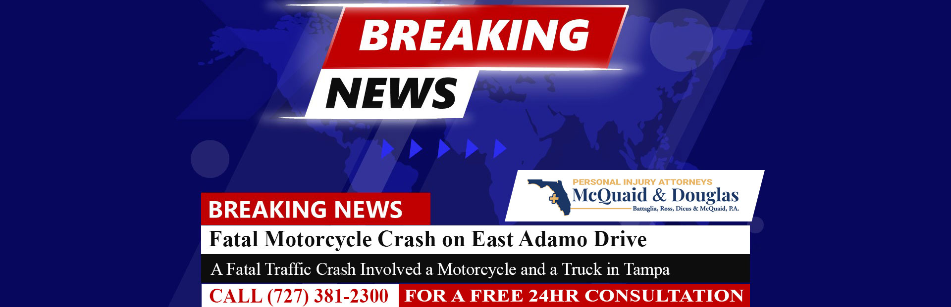 [04-29-25] Fatal Motorcycle Crash Under Investigation on East Adamo Drive in Tampa